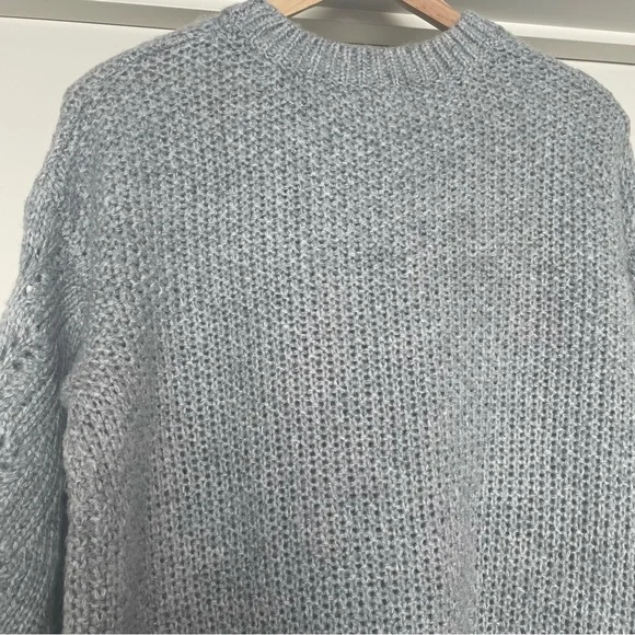 ❌SOLD❌ Dotti Grey Knit Jumper -Soft knit -Crochet look - Picture 5 of 5